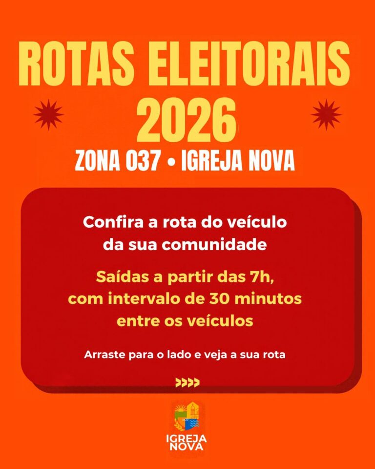 Rota dos Ônibus para 2ºturno das eleições 2026
